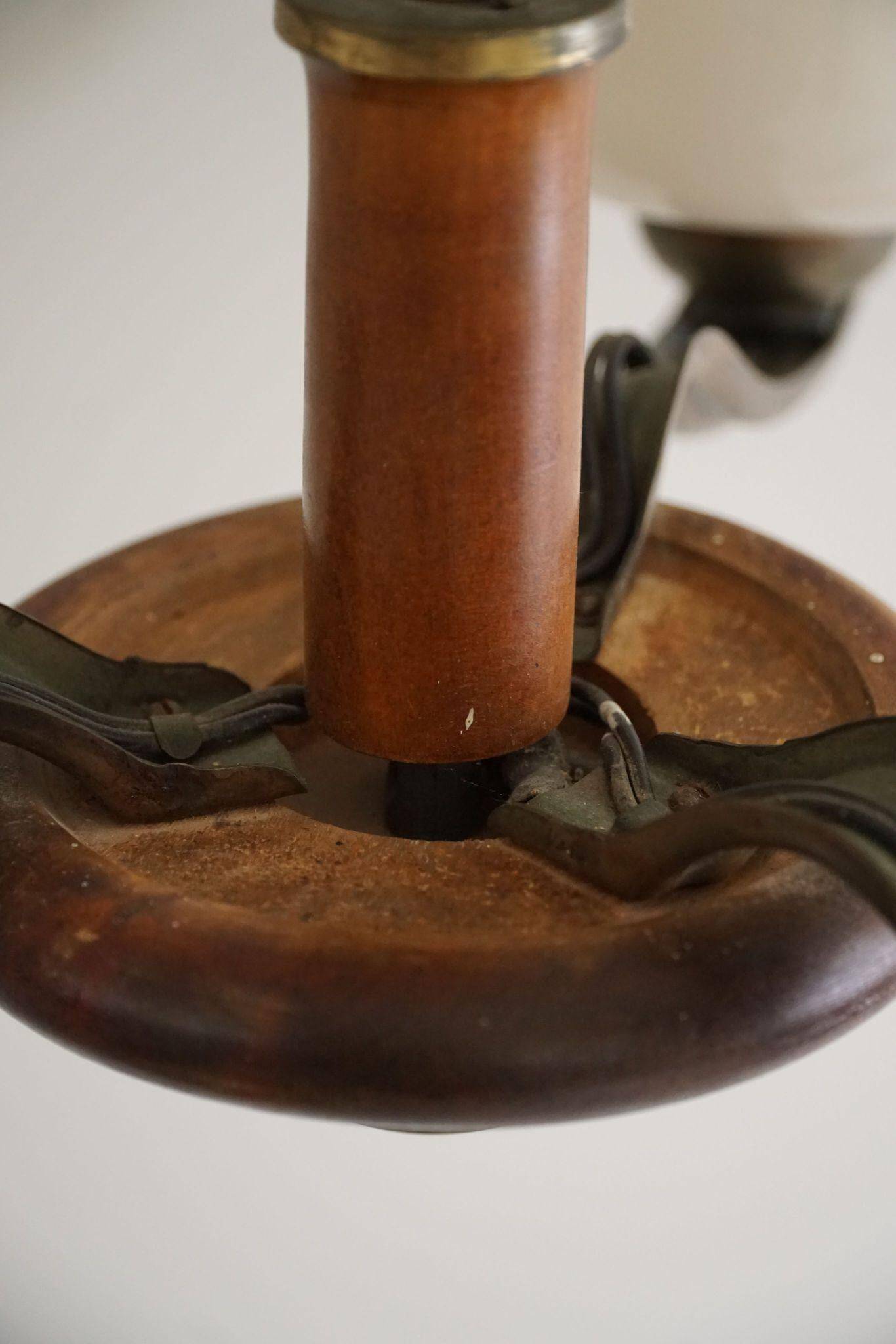 Paavo Tynell for Taito Oy, an Art Deco chandelier model '1255/3', Finland, 1930s.