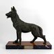 Sculpture representing a German Shepherd, Perrier Challenge Trophy, 1942