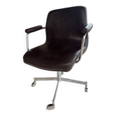 Fauteuil d’architecte en cuir – édition limitée 13/98 – années 70