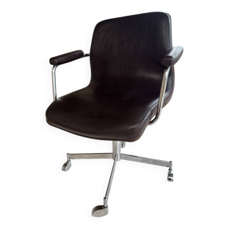 Architect's leather armchair – limited edition 13/98 – 1970s