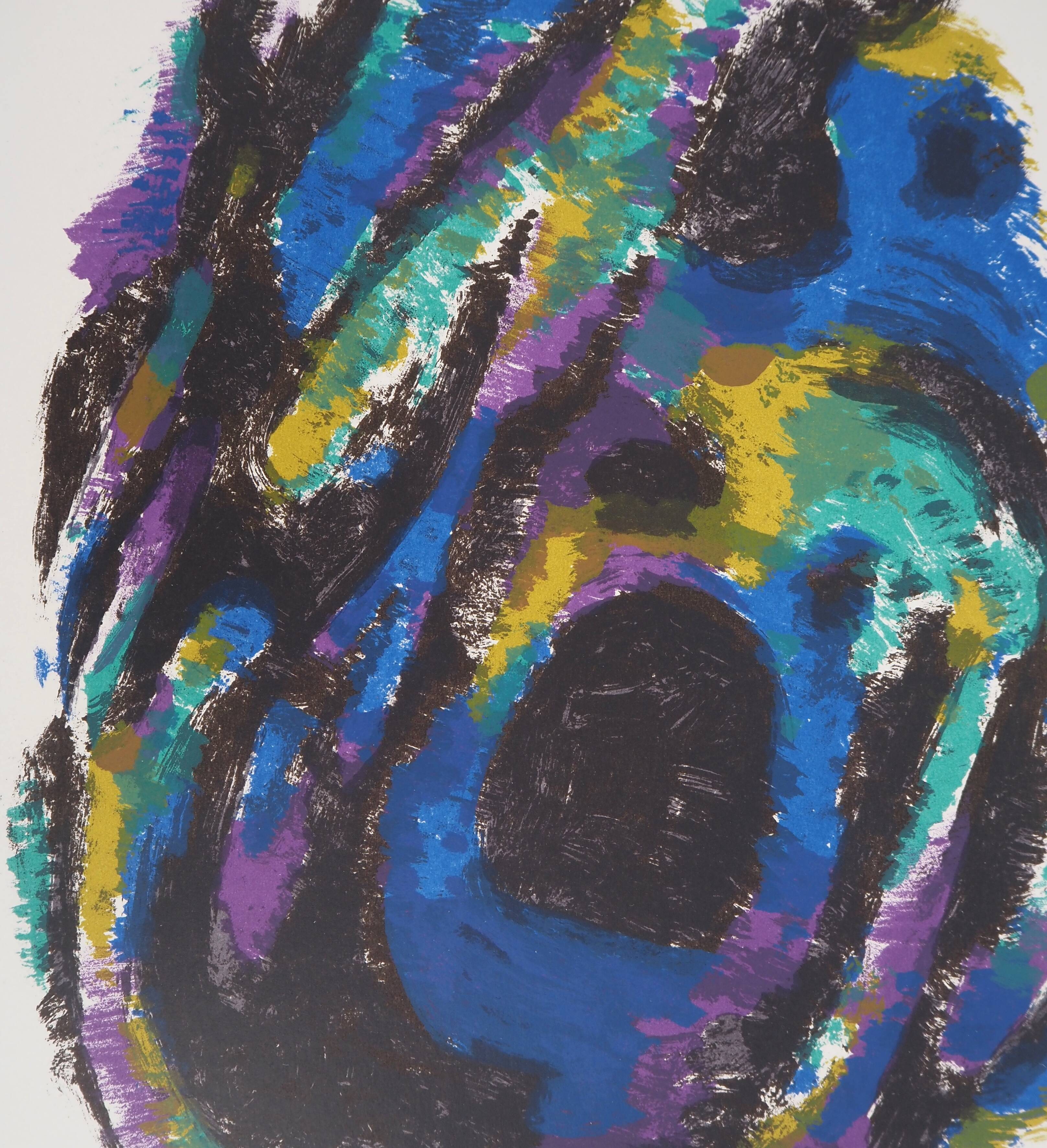 Alfred manessier: color composition - original lithograph