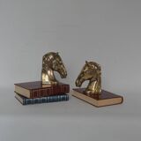 Brass horse bookends