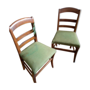 paire de chaises en bois