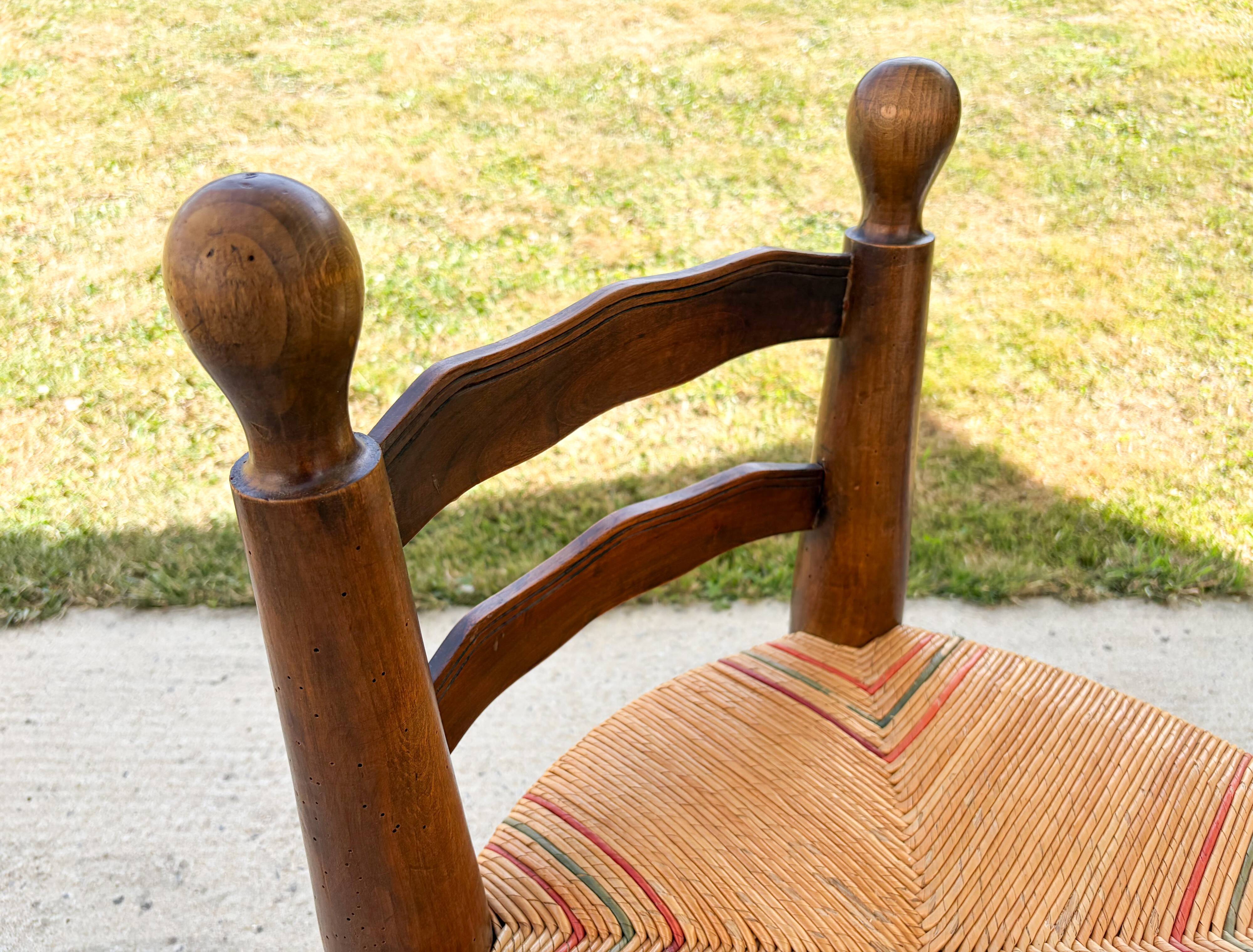 Brutalist children's chair attributed to Charles Dudouyt, 19th century.