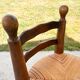Brutalist children's chair attributed to Charles Dudouyt, 19th century.