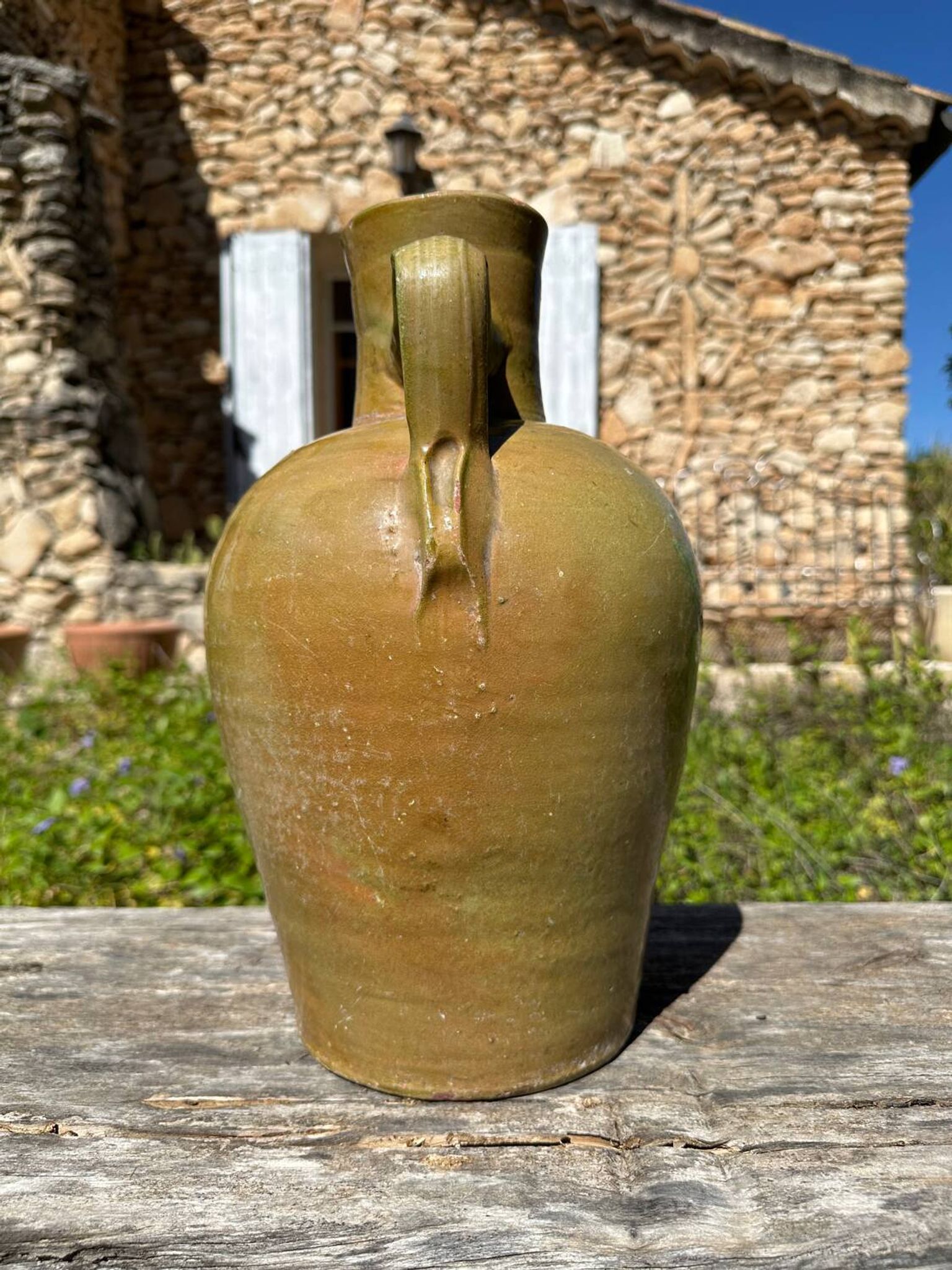 Cruche cántaro en terre cuite ancien 19ème