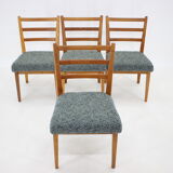 1960s Set of 4 Oak Dining Chairs ,Czechoslovakia