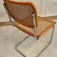 Chaise Cesca B32 de Marcel Breuer estampillée, Italie