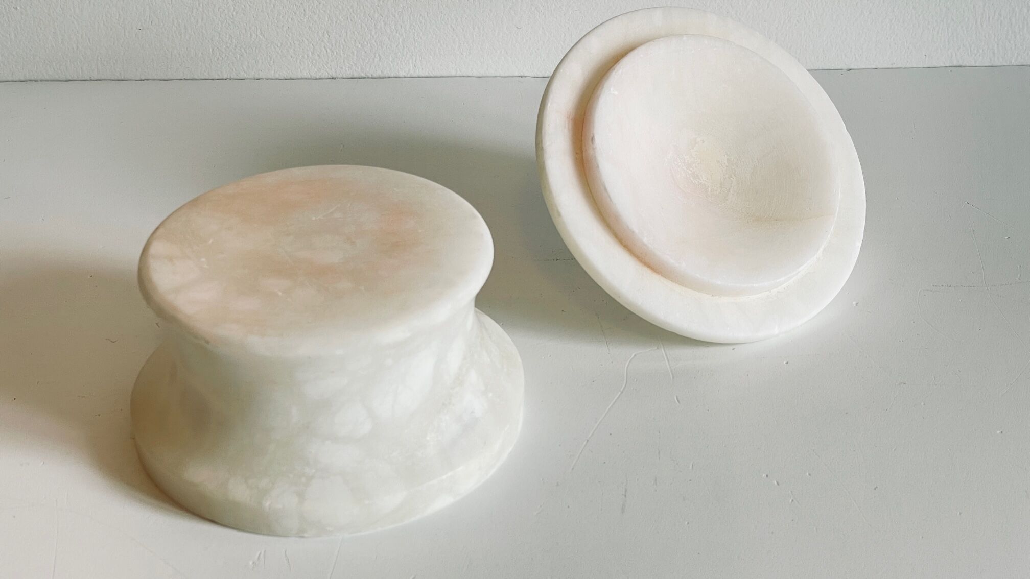 Vintage alabaster stone box