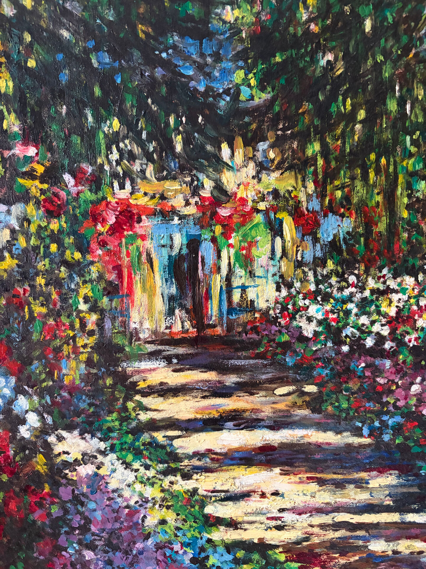 Oil on canvas "Garden in Bloom", signed