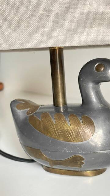 Vintage duck lamp