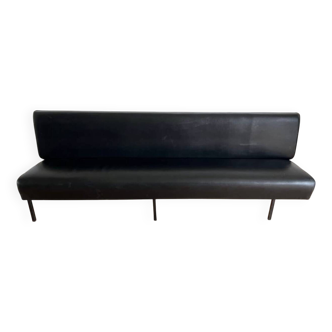 Long black bench seat