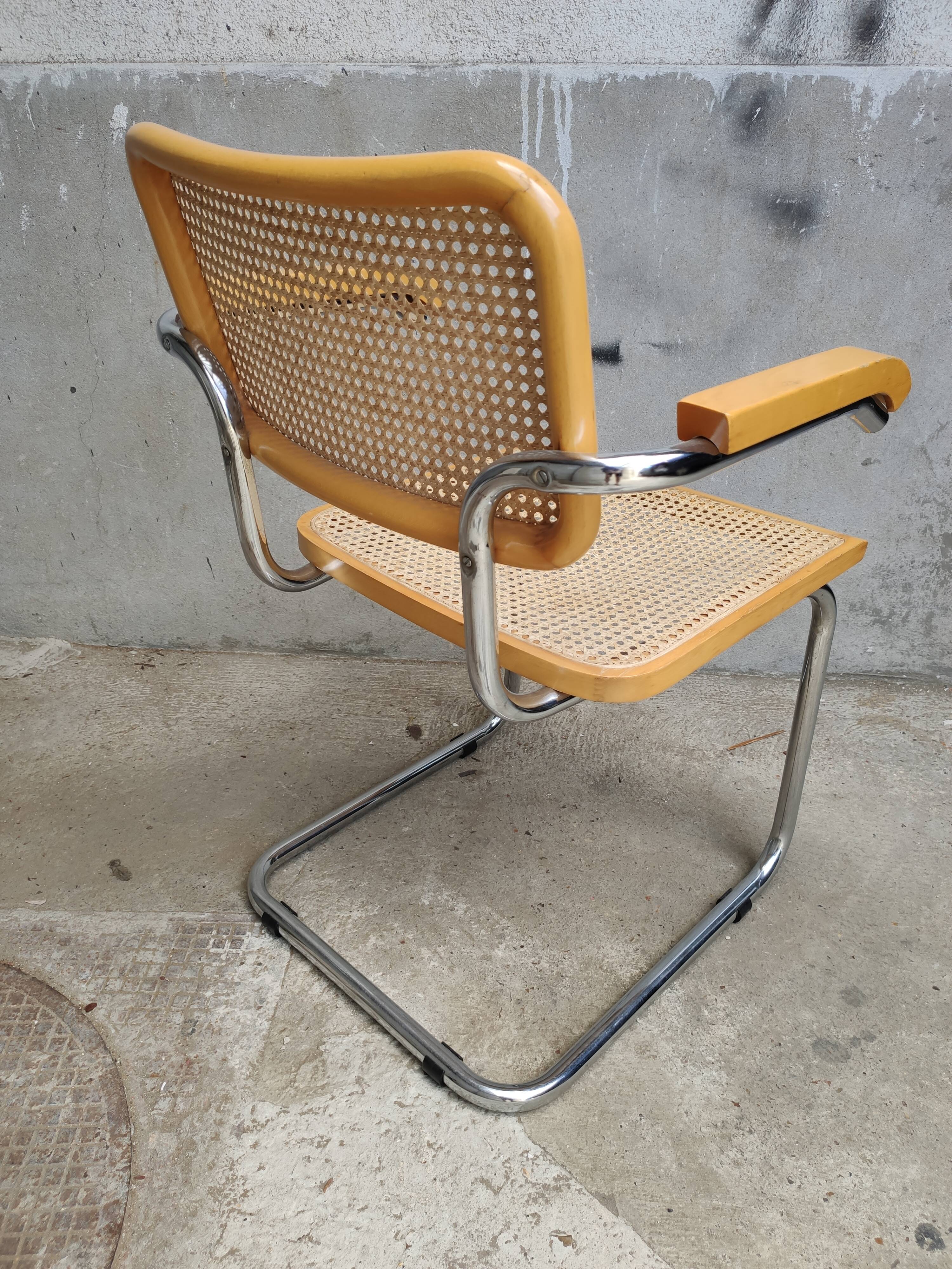 Fauteuil Cesca B64 design Marcel Breuer, années 70