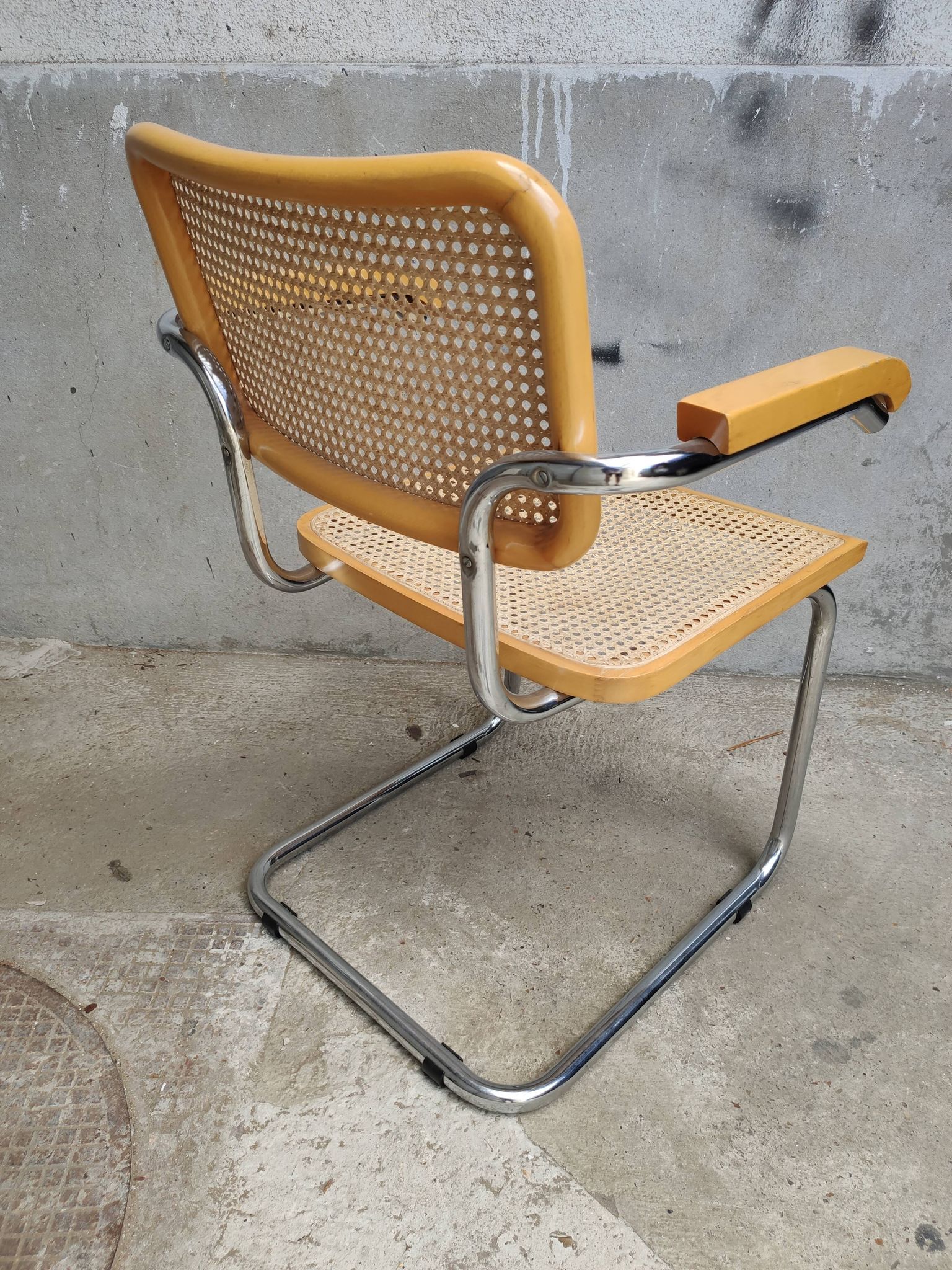 Cesca B64 armchair design Marcel Breuer, 70s