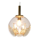Suspension boule Murano par Doria, Allemagne, années 1970