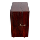 Danish bar cabinet on wheels in rosewood and brass by Jorgen Clausen