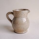 Little speckled ceramic milk jug - height 9.5 cm