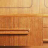 Vintage Danish Teak High Sideboard with Rounded Edges and Cutlery Handles by NIHK , 1950s