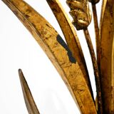 Original 1970s floral table lamp by Hans Kögl in the shape of a wheat sheaf