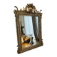 Golden wooden mirror
