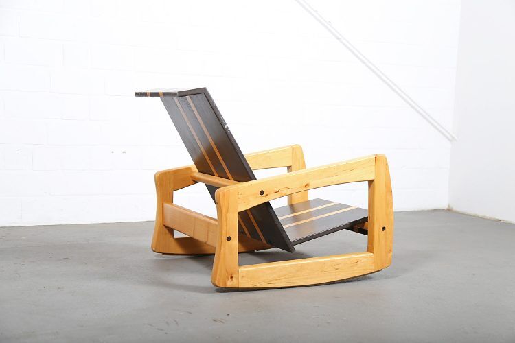 Rocking chair design années 70 vintage