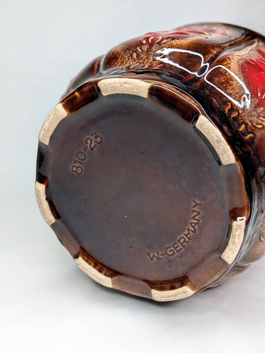 Large vintage fat lava west germany plant pot