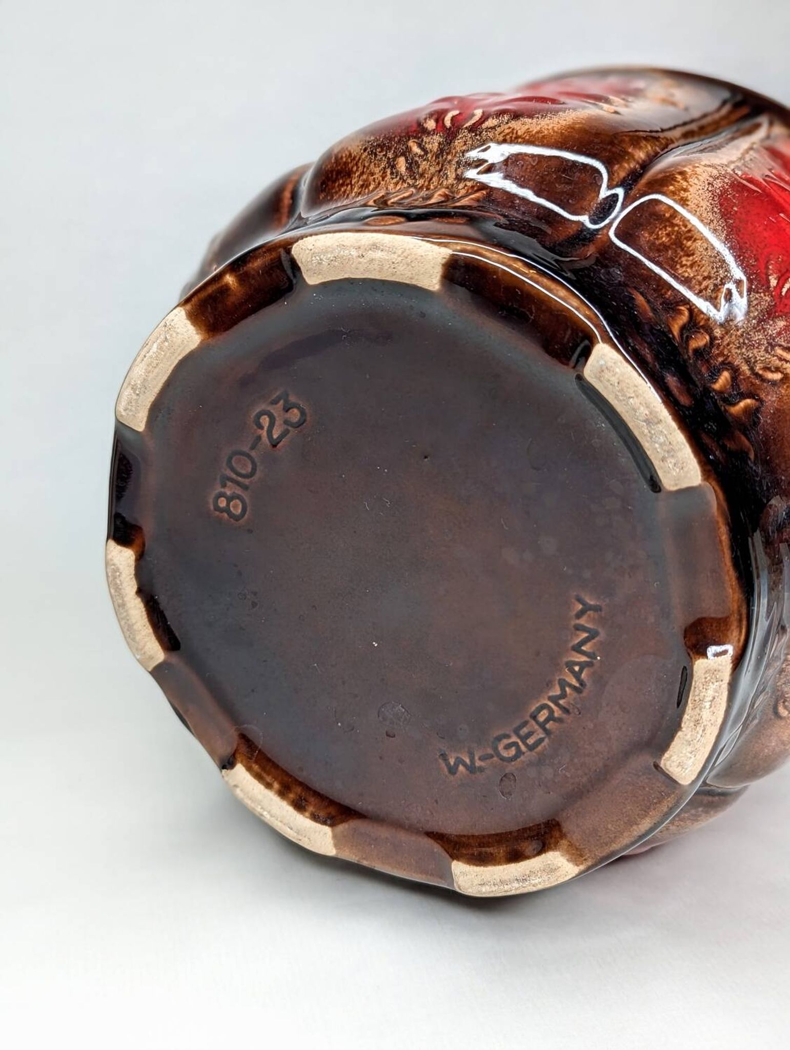 Grand cache-pot fat lava west germany vintage