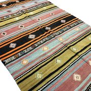 Oushak Kilim Runner en laine vintage