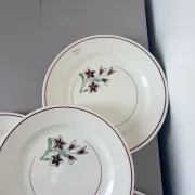 4 vintage flat plates from the Salins factory 210638