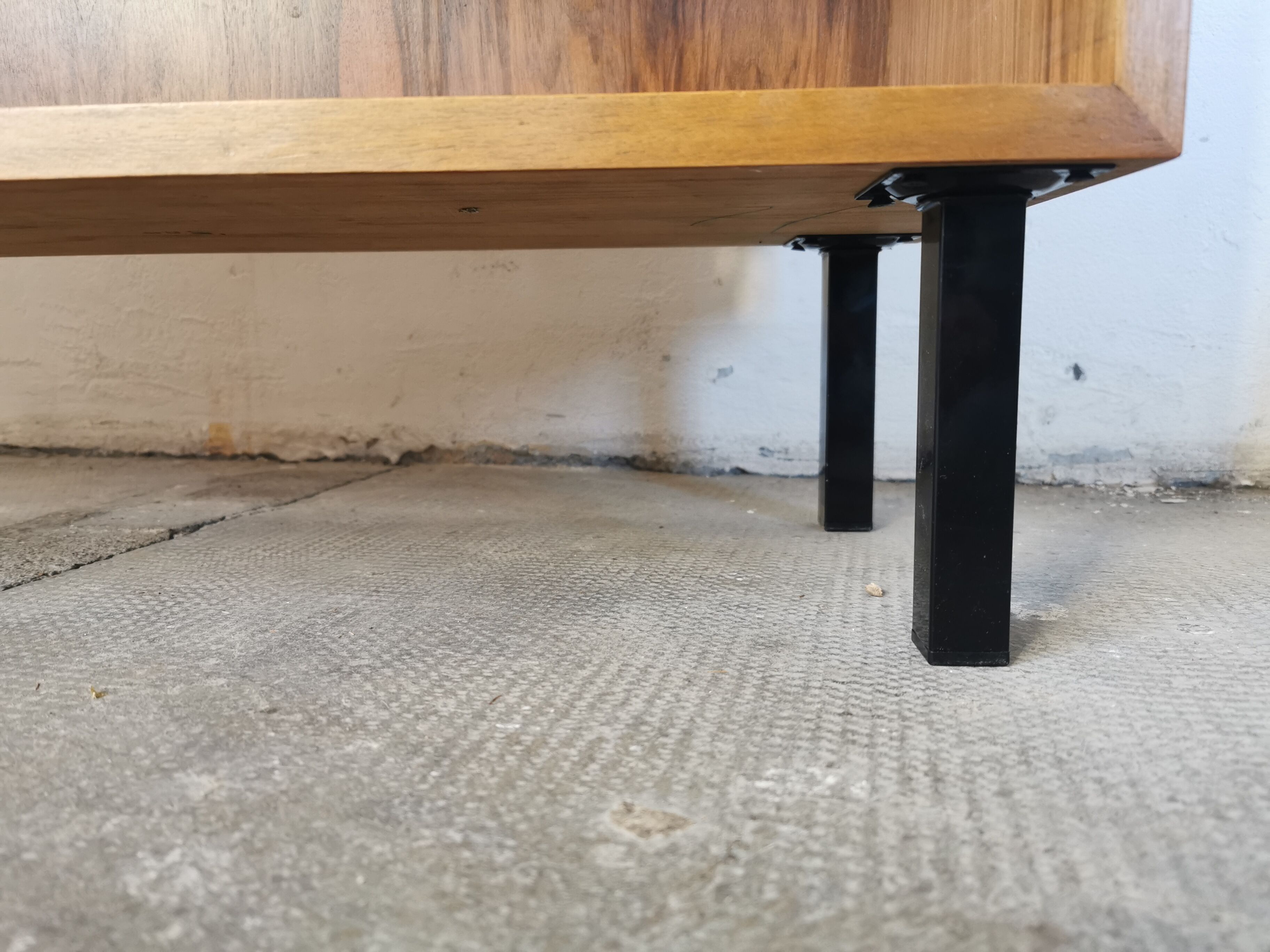 Shelf, vintage walnut veneer bookcase