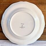 6 assiettes creuses Longchamp décor Moustier Olérys