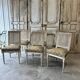 Set of 6 lacquered Louis XVI chairs circa 1950