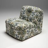 Fauteuil fleuri du milieu du siècle, Italie, années 1960