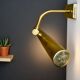 Lot of 3 djustable brass wall picture light up