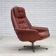 1970s, Danish design by H.W.Klein, swivel armchair, furniture leather.