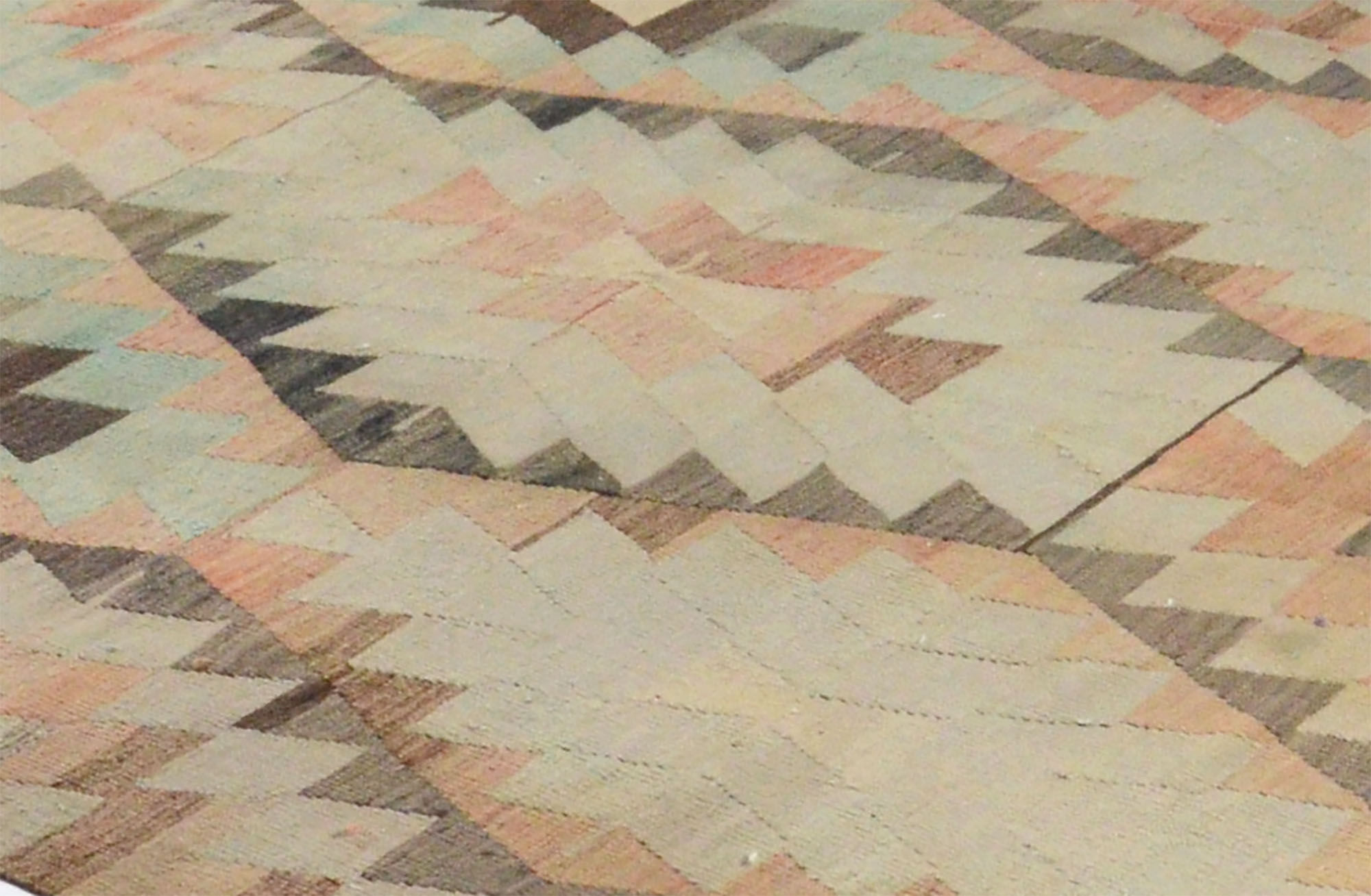 Anatolian handmade kilim rug 388 cm x 195 cm