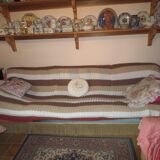 Wool bed throw
