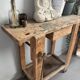 Genuine vintage wooden workbench from the 1960s stamped Grenade.