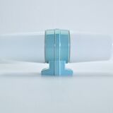 Large Scandinavian Modern Opaline Glass and Porcelain Wall Light by IFÖ, 1960s