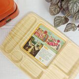 Meal tray with wooden Robex compartments, Caleppio