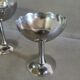 2 stainless steel ice cream cups