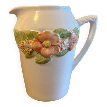 Pretty peach colored flower carafe