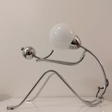 Vintage table lamp chromed metal