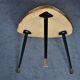 Table basse tripode compas design graphique 60s