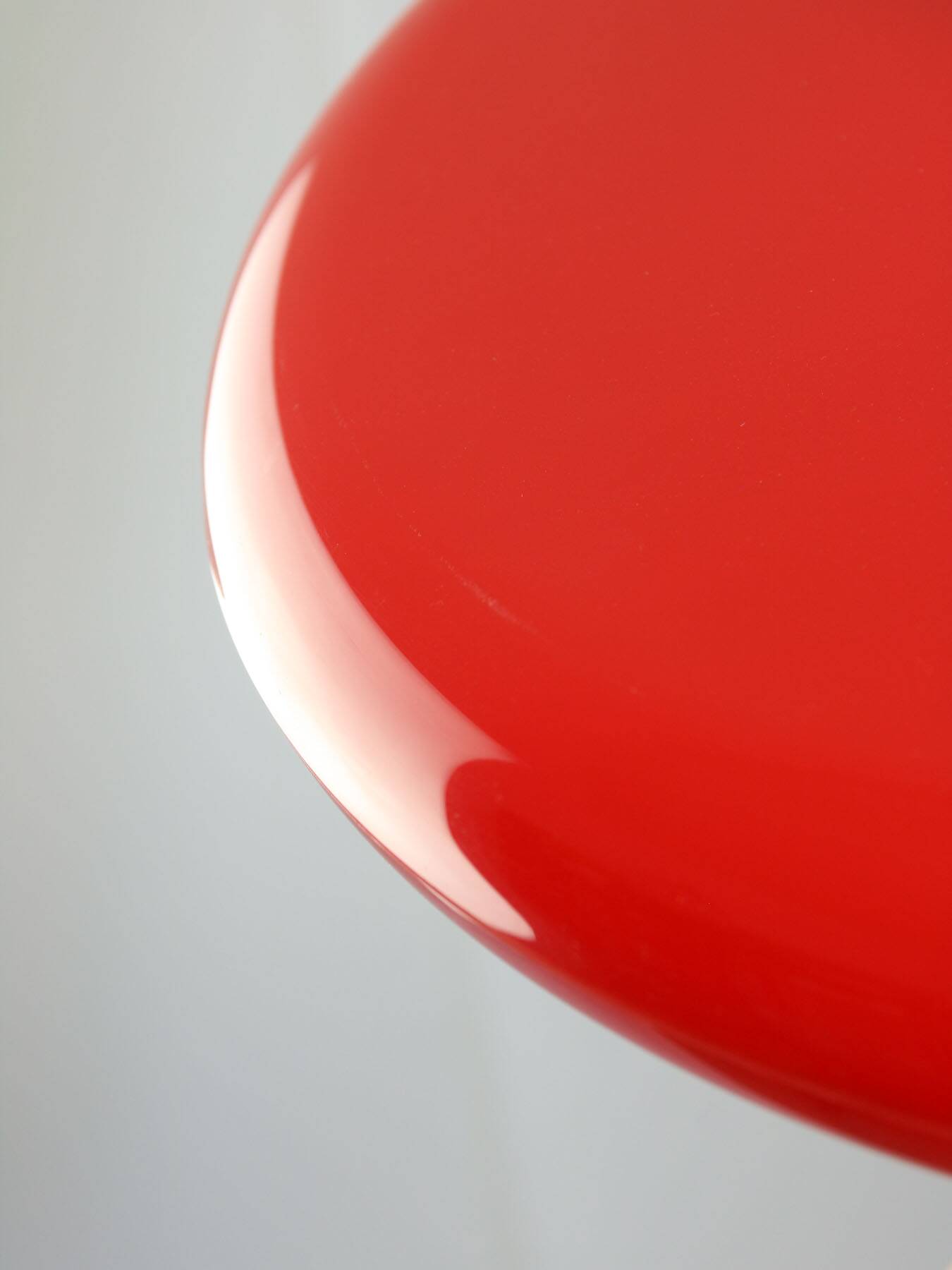 Space-Age Saucer Pendant in Red Plexiglas from Guzzini, 1960s