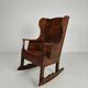 Antique lambing chair / rocking chair – ca. 1800, oak