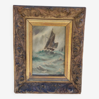 French oil painting, signed Chauvry, 1929