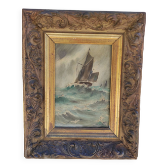 French oil painting, signed Chauvry, 1929