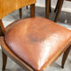 Set de six chaises cuir art déco France 1930