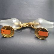 Pair of antique gold wall sconces